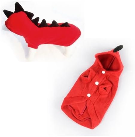 Urparcel Dogs Cat Dinosaur Pretty Costumes Clothes Apparel Cute T-Shirt Red XS
