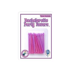 Pipedream Products Bachelorette Party Toothdix 20 Pack, Pink, Purple