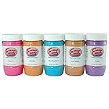 Cotton Candy Express - Cotton Candy Sugar - 5 Floss Sugar Flavor Pack - 12 Oz. Containers