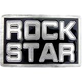Body Candy - Black ROCK STAR Belt Buckle