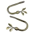 Casual Home Antiqued Brass Leaf Drapery Holdbacks