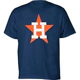 Houston Astros Throwback Vintage Navy 1985 Majestic Shirt