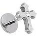 16 Gauge Stainless Steel Gem Gothic Cross Labret Monroe Tragus