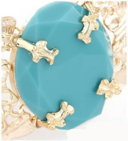 New Desinger Resin Gold Hollow Patterns Chunky Bracelets Overstate Fashion Jewelry ,100590