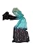 Chiffon Silk Style Scarf With Interwoven Metallic Thread - Blue