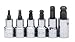 SK 19756 6 Piece 3/8-Inch Drive 3-Millimeter to 10 Millimeter Ball Hex Bit Set