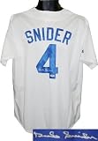 Duke Snider Autographed/Hand Signed Brooklyn Dodgers Majestic White Jersey- PSA Hologram