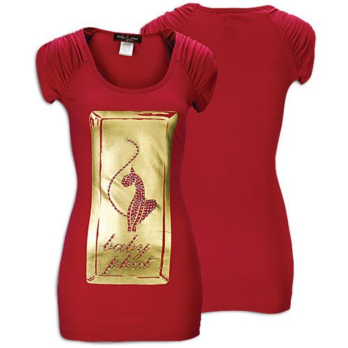 Baby Phat Shirred Raglan Scoop Neck Tunic - Women'