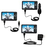 Deluxe Kit for the Creative Zen Vision W includes a USB cable with Car and Wall Charger - Gomadic Brand w/ TipExchange Technology