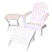 Kitchen & Housewares : Folding Adirondack Collection - White
