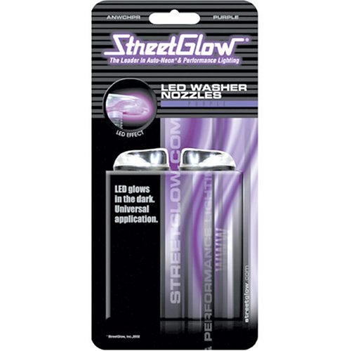 StreetGlow ANWCHPR L.E.D Windshield Washer Nozzle - Purple
