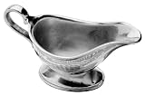 Wilton Armetale Flutes and Pearls Gravy Boat with Tray