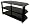 Icon - Glass Stand for LCD & Plasma TV Up to 50" - Black