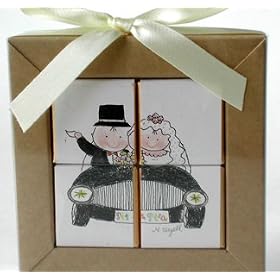 Chocolate Puzzle Wedding Favors - Wedding Car