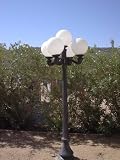 Polyethylene Globes 8 with 4 Neck for Outdoor Lamp Post
