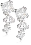 9ct White Gold AME4670418 Ladies Cubic Zirconia Stud Earrings