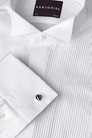 Sartorial Pure Cotton Pleated Dinner Shirt