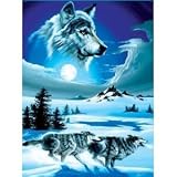 New Signature Collection Running Wolves Queen Korean Mink Blanket