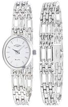 Rotary Elite Sterling Silver Watch & Bracelet Set