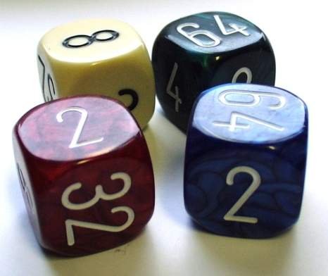 Backgammon - Doppler 30mm - Farbe: weiß (pro Stück)
