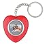 Compositor 1 Inch Red Heart Digital Photo Key Chain