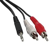 3.5mm Stereo Male to Two RCA Male Cable 50 ft