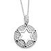 Sterling Silver w/Blue & Clear CZ Star of title=