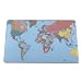 Durable World Map Desk Mat PVC Non-slip Base W530xD400mm Ref 7211/19