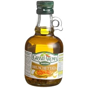 Grand'aroma Bruschetta Extra Virgin Olive Oil Flavored, 8.5-Ounce Bottles (Pack of 3) by Grand'aroma