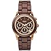 DKNY Women's NY8430 Two-Tone Ceramic Quartz Watch with Brown Dial