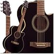 Takamine G Series G260C-BL FXC Acoustic Guitar, Black