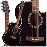 Takamine G260C-BL FXC Cutaway Acoustic Guitar - Black