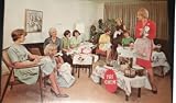 Vintage Postcard Invitation of Women at a Tri-Chem / TriChem Home Party