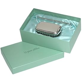 Empire Silver Sterling Boys Comb & Brush Set Military Plain