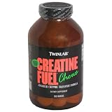 TwinLab Creatine Fuel Chews, Delicious Orange, Wafers, 100 wafers