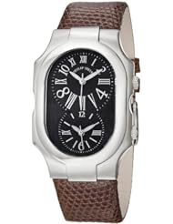 Philip Stein Womens 2-MB-ZBR Signature Brown Lizard Leather Watch
