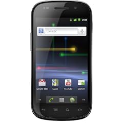 Samsung Nexus S i9023 Smartphone (10,16 cm (4 Zoll) Super Clear LCD Display, Touchscreen, Android 2.3, 5 Megapixel Kamera) schwarz/silber