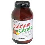 TwinLab Calcium Citrate, Citrus Flavored, 60 Chewable Wafers (Pack of 3)