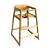 LA Baby Commercial/Restaurant Wooden High Chair, Natural