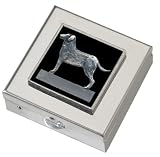 Black Labrador Retriever Small Vitamin Case - Polished w/Mirror