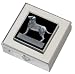 Black Labrador Retriever Small Vitamin Case - Polished w/Mirror