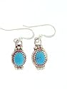 Beautiful! Sterling-silver Navajo Turquoise dangle-earrings