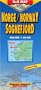 Norge / Norway Sognefjord Laminated Road Map