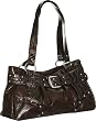 Croco Trim ''Agathe'' Hobo - Brown