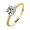 10k Yellow Gold Round 4-Prong Solitaire Diamond Ring (1/4 ct, J-K Color, I2-I3 Clarity) - Size 7