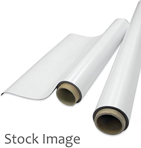 PrintMagnetVinyl .020" x 30" x 50' Magnetic Sheeting Roll w/ Vinyl Coating for Printing (Indoor/Outdoor Applications)