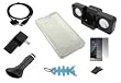 8 Items Accessory Combo Kit for Microsoft Zune HD 16GB / 32GB Series: Includes Clear Crystal Case + LCD Screen Protector + Black Belt Clip + USB Home / Travel Charger, USB Car Charger, USB 2in1 Data Sync Cable, Mini Foldable Speakers and Light Blue Fishbone Style Keychain