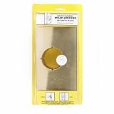 Wrap Around Security Plate, 1 3/4 Door Thickness Polished Brass