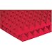 Electronics : Auralex 2PYR24RED 2" Studiofoam Pyramid Panels in Red 12-2'x4'x2" panels