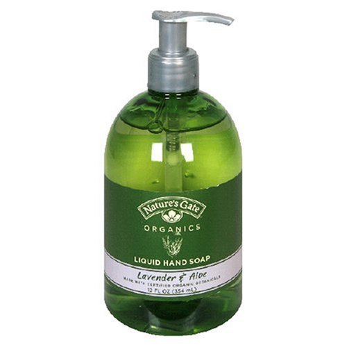 Nature's Gate Organics Liquid Hand Soap, Lavender & Aloe, 12 fl oz (350 mL) Bottles, (Pack of 3)